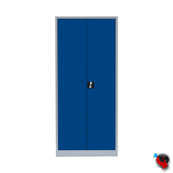 Artikel Nr. 530332 - Stahlschrank, Stahl Aktenschrank  - Maß: 80 x 38 x 180 cm - Türen blau - sofort lieferbar - Preishammer- Topseller  !