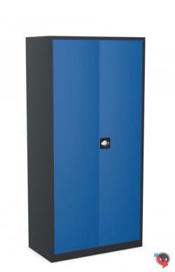 Artikel Nr. 530359 - Stahl-Aktenschrank - Stahlschrank - Werkzeugschrank - 92 x 60  x 195 cm - super tief 60 cm - schwarz-blau - sofort lieferbar- Preishammer ! 